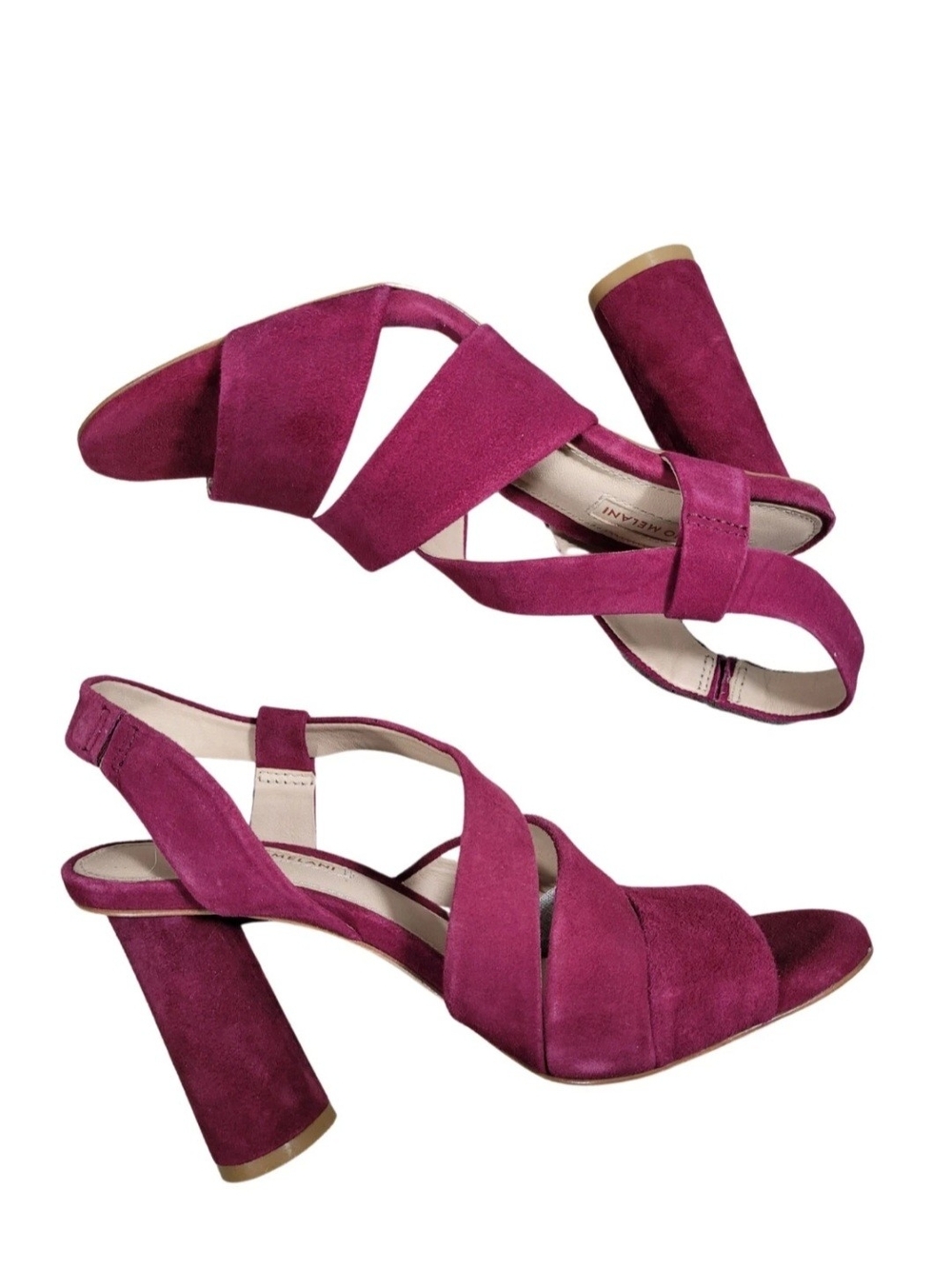 Antonio Melani 6.5 Layren  Suede Slingback Block Heel Sandals  95